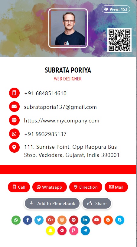 Free Online Business Card Maker in India